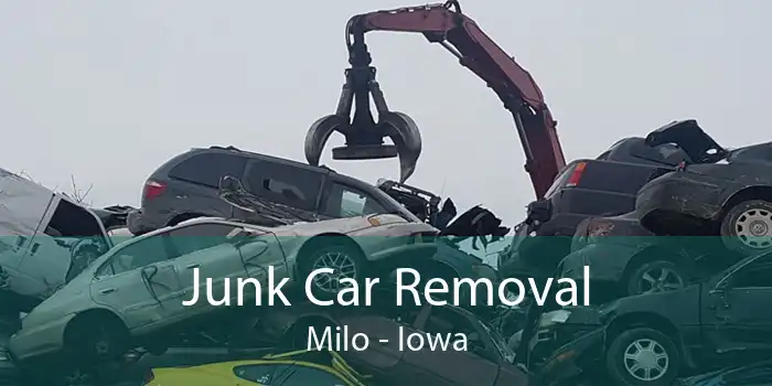 Junk Car Removal Milo - Iowa