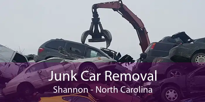 Junk Car Removal Shannon - North Carolina
