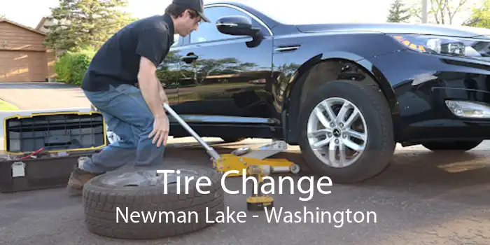 Tire Change Newman Lake - Washington